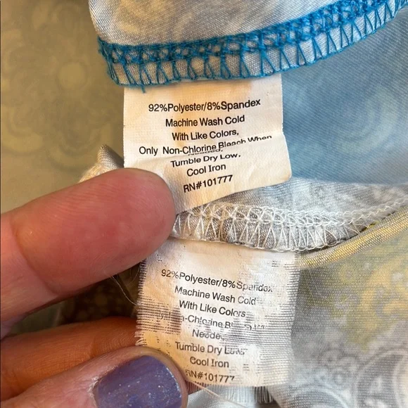 Tranquility by Colorado Clothing A-Line Skirt Set Mini Above Knee Blue Yellow - Picture 13 of 13